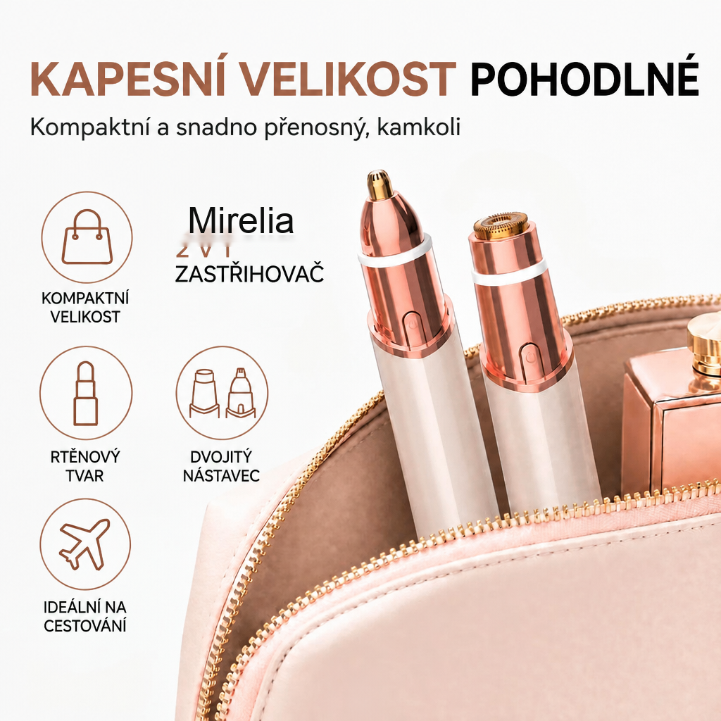 Mirelia OANVA - kapesní velikost, kompaktní a přenosný