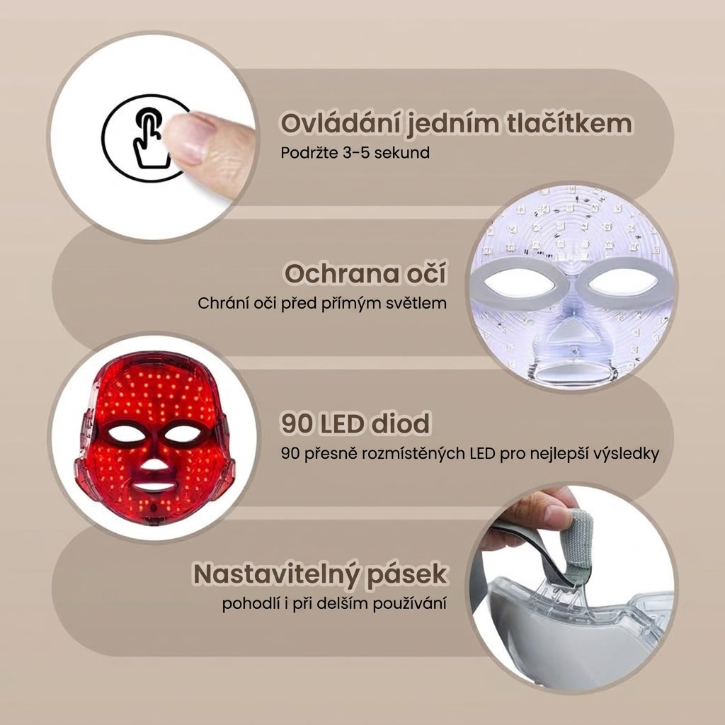 Mirelia™ — LED světelná maska (7 barev)